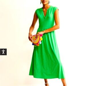 New with tags Boden midi dress, brilliant Kelly green, size 12. Gorgeous color!